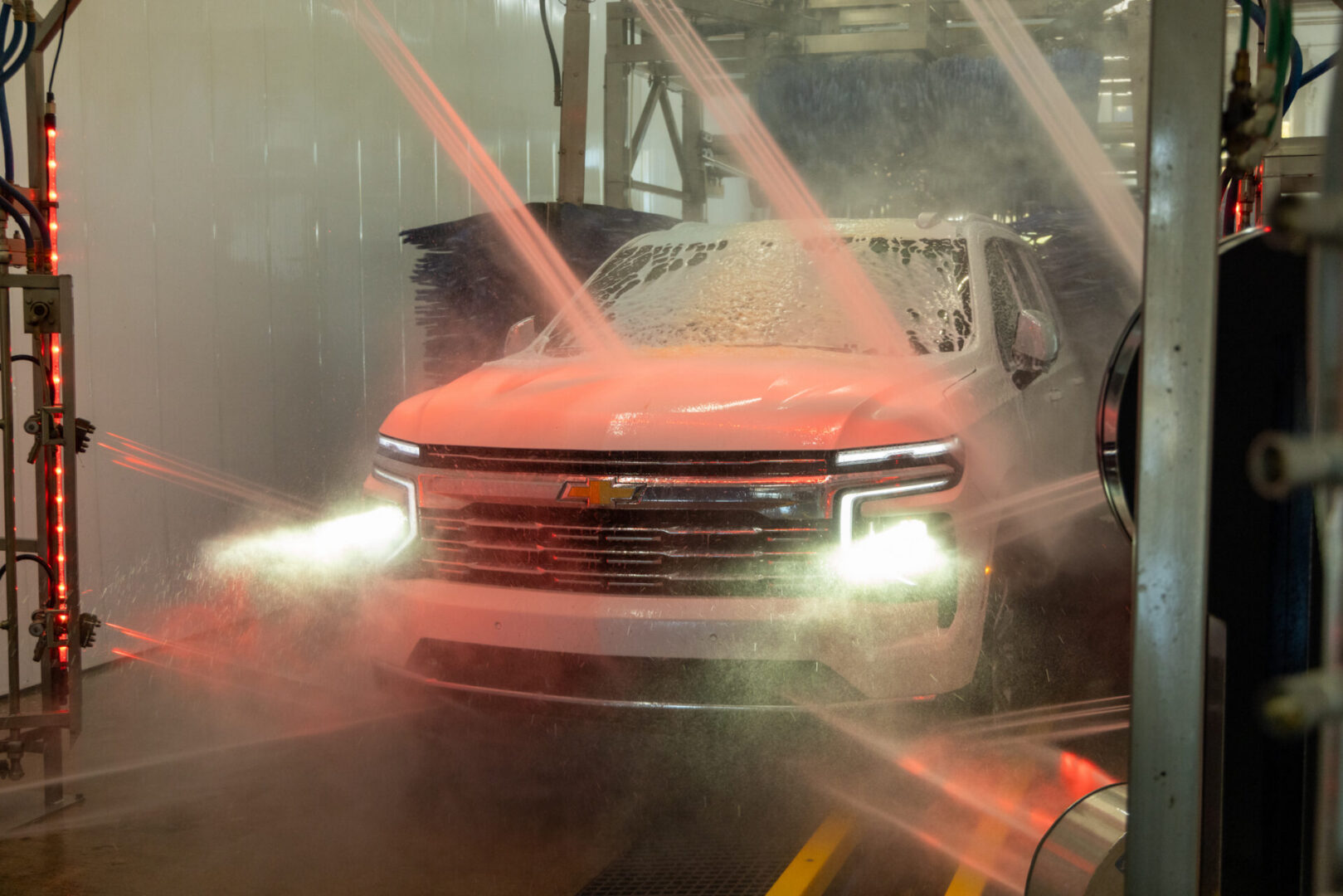 White truck in Tunnel Wash